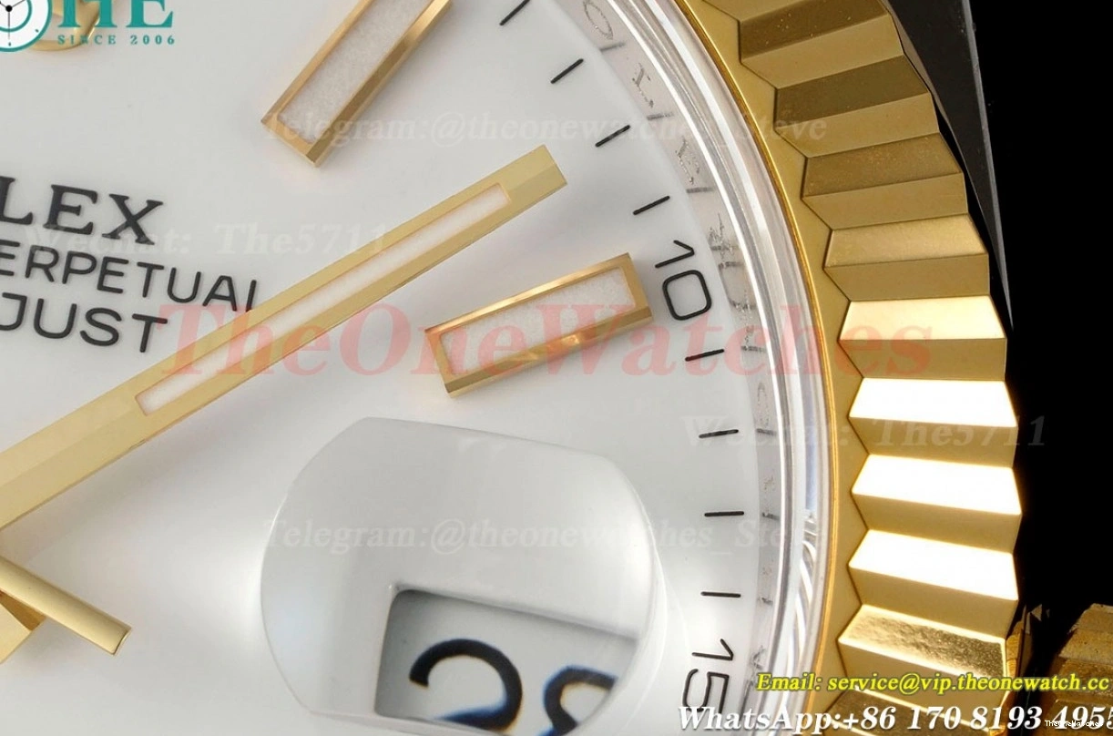 Datejust Dial White Jub 126333 SH3235 ARF YG 41mm SS 0509